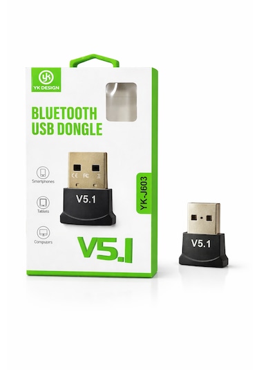 Bluetooth Usb Dongle V5.1 Kablosuz Bağlantı Adaptörü