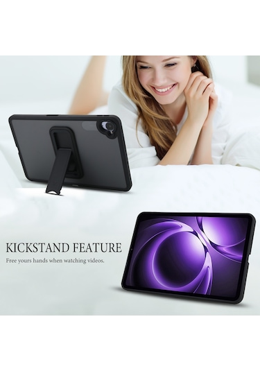 Xiaomi Pad Mini Kılıf Ve Ayaklı Tpu + Pc Skin-touch Tablet Kılıfı - Siyah Tablet Kılıfı