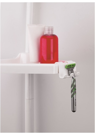 Primanova Yaylı Banyo Köşe Rafı Köşelik (512543040) Beyaz