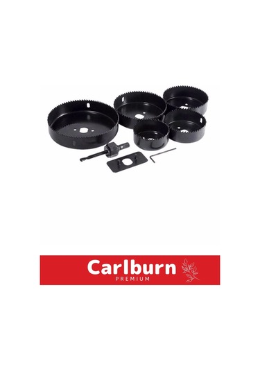 Premium 8 Parça Panç Seti Ağaç Kesme Alyan Anahtarlı Alçıpan Tavan Kesme Matkap Ucu Takımı