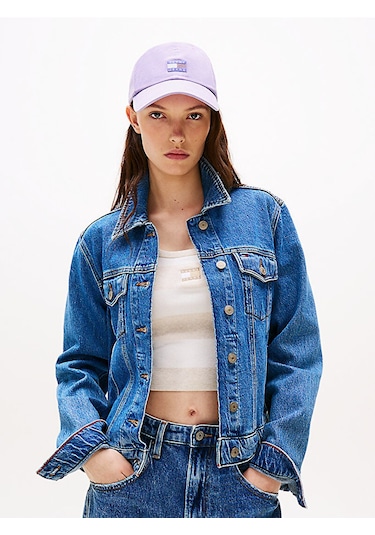 Tommy Hilfiger Kadın Şapka Aw0aw17580w0e Mor