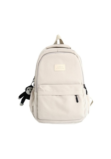 Gençler İçin Şık Ve Dayanıklı Su Geçirmez Sırt Çantası - Lise Ve Üniversite Öğrencilerine Uygun Ergonomik Okul Çantası - Laptop Taşımaya Uygun Pratik Tasarım Bej