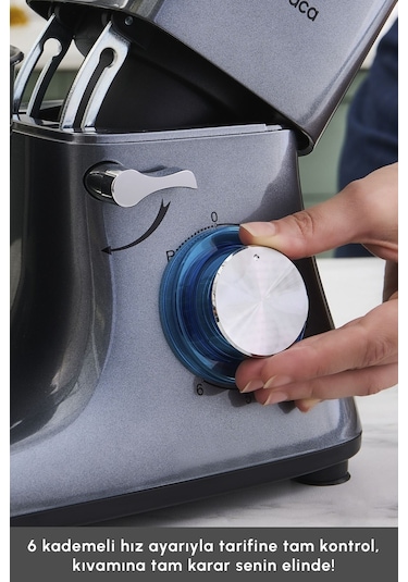 Karaca Multichef 1900 W Stand Mikser Mutfak Şefi 5.5 L