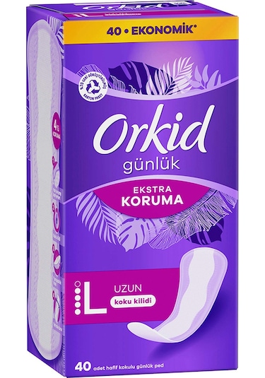Orkid Günlük Ped Ekstra Koruma Uzun 40'lı