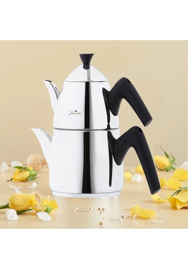 Jumbo Lizbon Çaydanlık Takımı 8534 Siyah