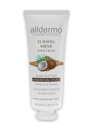 Alldermo Shea Butter Hindistan Cevizi El Bakım Kremi 30 ML