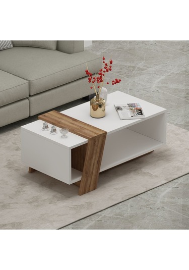 Melisa Orta Sehpa Beyaz - Kemençe