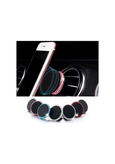 Sones Araba Elmas Manyetik Hava Çıkışı Cep Telefonu Tutucu Siyah