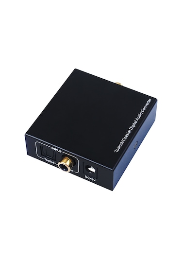 Springsun Aımos Ct02 Metal Ses Dönüştürücü - Koaksiyel Ve Optik Fiber Arası Çift Yönlü, Pcm2.0/dts/dolby-ac3 Desteği, 25mbps Aktarım Hızı