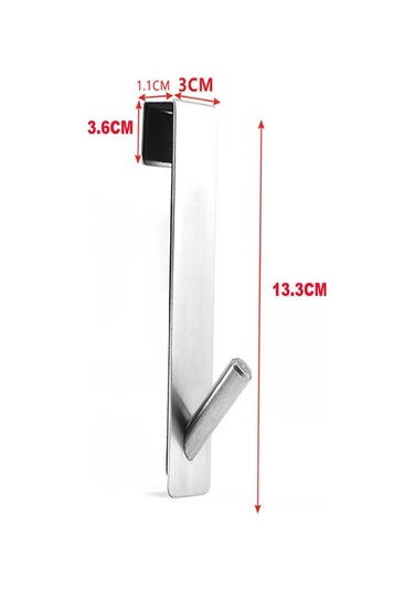 Paslanmaz Çelik Cam Kapı Üzeri Duş Kapısı Arka Duş Havlu Askısı Siyah