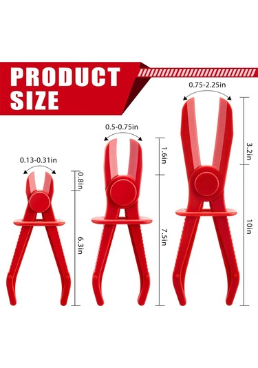 Xurunkeji 12 Adet Hortum Kelepçesi Pensesi Hortum Sıkıştırma Pensesi Hortum Pensesi