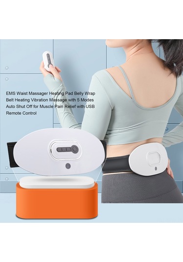 Maiyame Ems Bel Ve Karın Masaj Cihazı, Bölgesel Masaj, 5 Mod, Kırmızı Işık, 5 Saniye Isıtma, Lomber Ağrı Alıcı, Usb Ve Uzaktan Kumandalı Çok Renkli