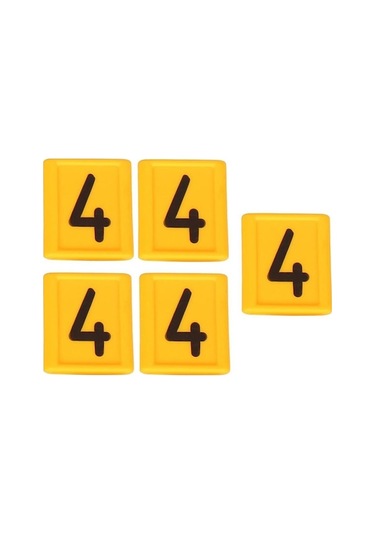 Trendooze Yaka Sığır Sığır Numarası Numara Kimlik İnek Boyun Ayarlanabilir Askısı Adet 5 4 / Mp