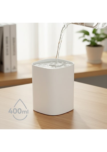 400ml Rgb Işıklı Süper Sessiz Usb Hava Nemlendirici & Aroma Difüzör