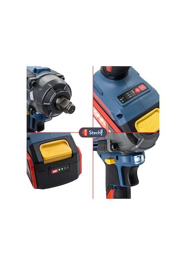 Stechend SX35-2x4.0 Darbeli Somun Sıkma 1/2" 500Nm 20v 4.0Ah