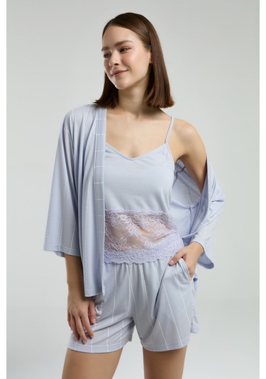 Pierre Cardin Kadın Mavi Sabahlık 5274-47486 mavi