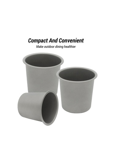 Mufunye Metal Kamp Bardakları, 220ml, Hafif Ve Taşınabilir Çok Renkli