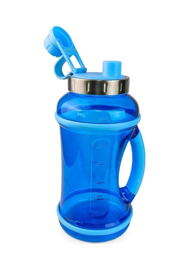 70 Oz Spor Su Şişesi, Bükülme Kapağı, Mavi Şişe Sızıntılı Su Sürahileri Mavi