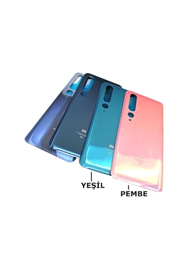 Xiaomi Mi 10 Arka Kapak Pil Kapağı Yeşil