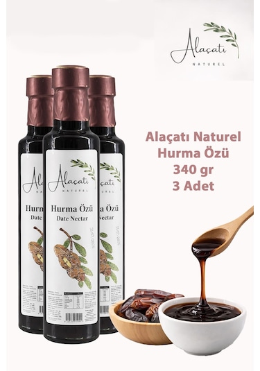 Alaçatı Naturel Hurma Özü 340 Gr 3 Adet 340 G