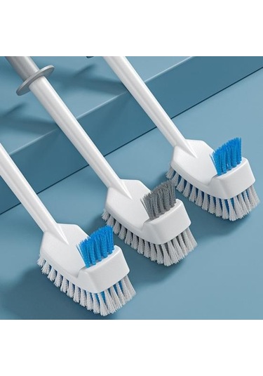 Gri Tuvalet Fırçası Uzun Saplı Çift Taraflı Kıllar Duvar Asılı Delik Modern Çok Fonk Kir Temizleme Klozet Tuvalet Fırçası 55832999
