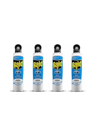RAİD SİNEK ÖLDÜRÜCÜ SPREY KOKUSUZ 300 ML x 4 ADET