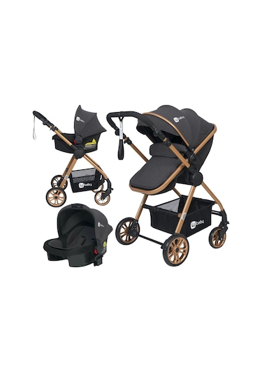 Esse Model Gold Antrasit Travel Bebek Arabası Puset