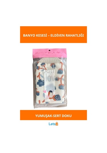 Yumuşak Dokulu Eldiven Banyo Kesesi Çok Renkli