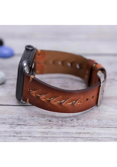 Apple Watch Uyumlu Deri Kordon 42-44-45mm Rst2ef Boras Diğer