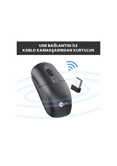 Lecoo M2001 Kablosuz 1600DPI 4 Tuşlu Optik Mouse
