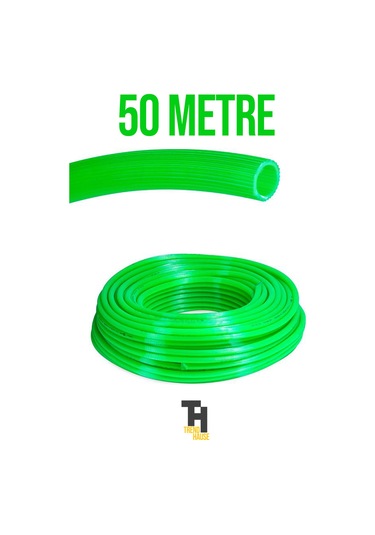 1/2 Silikonlu Dayanıklı Bahçe Hortumu 50 Metre Yeşil