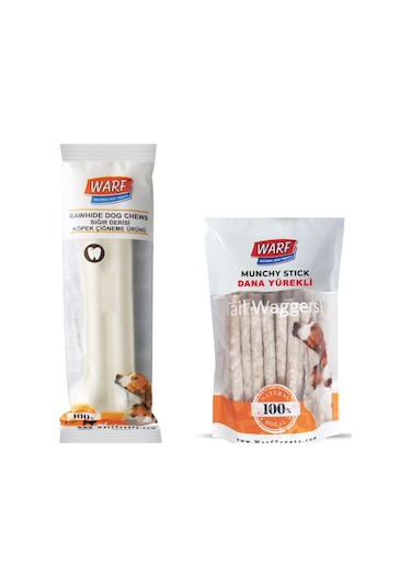 Warf Dana Yürekli Munchy Çubuk 400 G+ Pres Kemik 20.5 CM