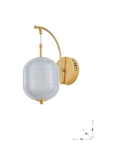 Torino Power Ledli Modern Lüks Duvar Aplik 3 Renk Sarı-beyaz-gün İşığı - Gold Gold