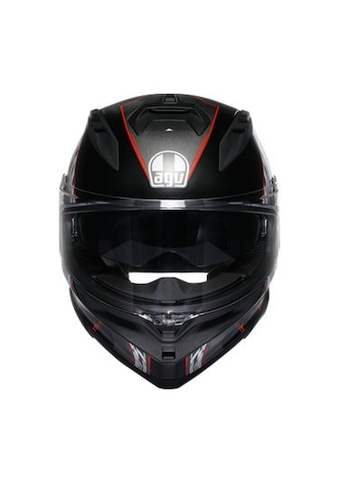 Agv K7 MPLK Kyber Motosiklet Kaskı Siyah - Kırmızı