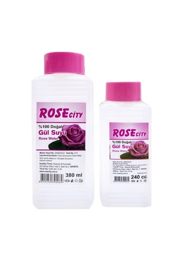 Sema Rose City Natural Gül Suyu 240 Cc