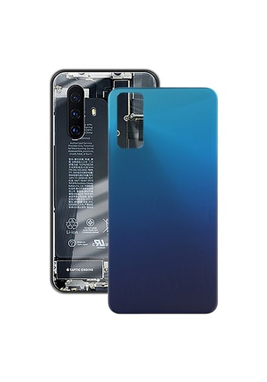 Cbtx Vivo Y20 / Y20i / Y12s / Y30 / V2029 / V2027 / V2032 / V2034a / V2043 / V2026 Pil Arka Kapağı Mavi