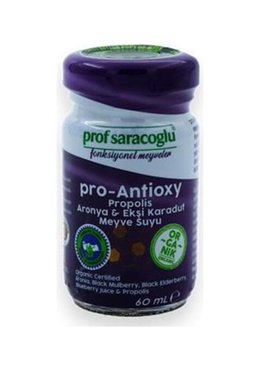 Prof Saracoglu Pro Antioxy Propolis Aronya Ekşi Karadut Shut 5 Meyve Suyu 60 ML