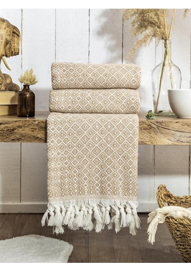 Battaniye Pamuk Riona 180x200 Cm Bej