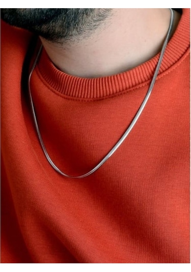 925 Ayar Gümüş Balık Sırtı Unisex Zincir 3 Mm