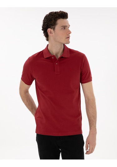 Pierre Cardin Erkek Nar Çiçeği Tişört Basic 50302561-vr239 Nar Çiçeği