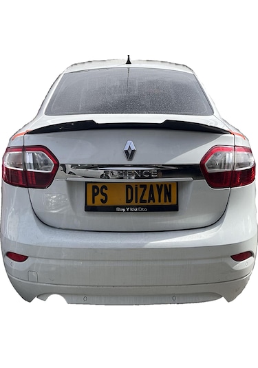 Renault Fluence 2010 - 2016 Plastik Boyasız Spoiler