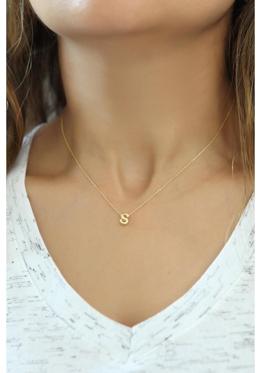 Azuris Silver Azuris 925 Ayar Omr1322 Gümüş Üç Boyutlu Harf Kolye No Color