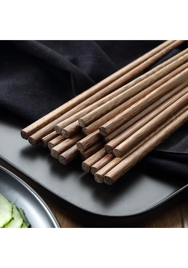 Mufunye Aile İçin Sert Ahşap Pratik Kullanimlı 10 Çiftlü Doğal, Boya Ve Mumksız, Yüksek Sicaklığa Dayanıklı Ahşap Çubuk Şarap Çubuğu Diğer