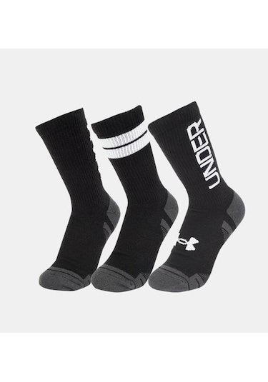 Under Armour Performance Tech Nov 3pk Crew Mid Çorap-31779 Siyah
