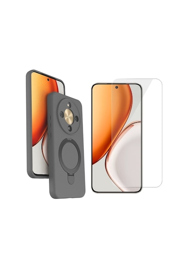 Nihcase Honor Magic 8 Lite Kılıf Samara Yüzüklü Kılıf Ve Nano Ekran Koruyucu