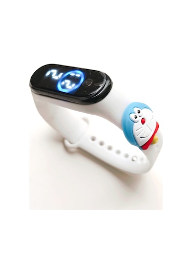 .japanex Renkli Figürlü Dokunmatik Dijital Çocuk Saati Beyaz 123223624