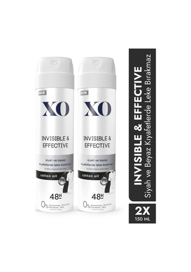 Xo Invisible & Effective Kadın Sprey Deodorant 2 x 150 ML