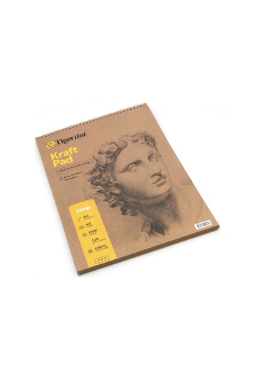 Tigertint Kraft Pad Üstten Spiralli Eskiz Defteri 120 Gr A4 40 Yaprak