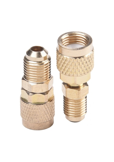 1 X R410a Adaptör 5/16 Sae F Rakorlar 1/4 Sae M Flare 5/16 Sae M - 1/4 Sae