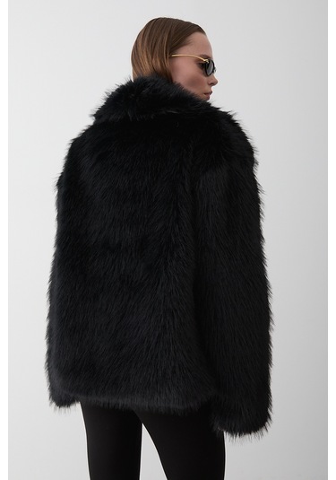 Siyah Britney Kürk - 8900 Siyah